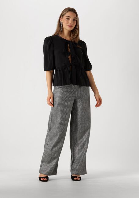 Zilveren Y.A.S. Wijde broek YASKAMO HW PANT - large