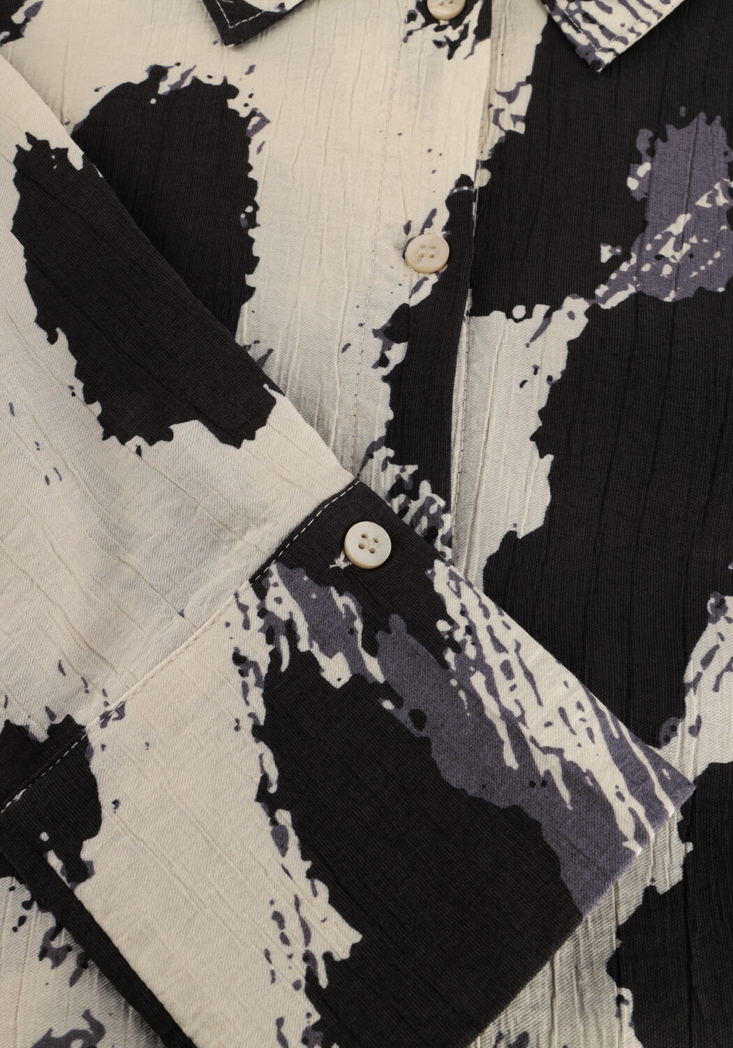 Beige MSCH COPENHAGEN Maxi jurk MSCHKARALIE JUSIA SHIRT DRESS AOP - large