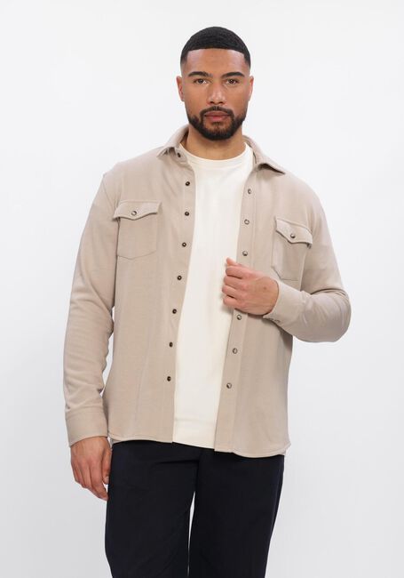 Beige PROFUOMO Casual overhemd OVERSHIRT WESTERN - large