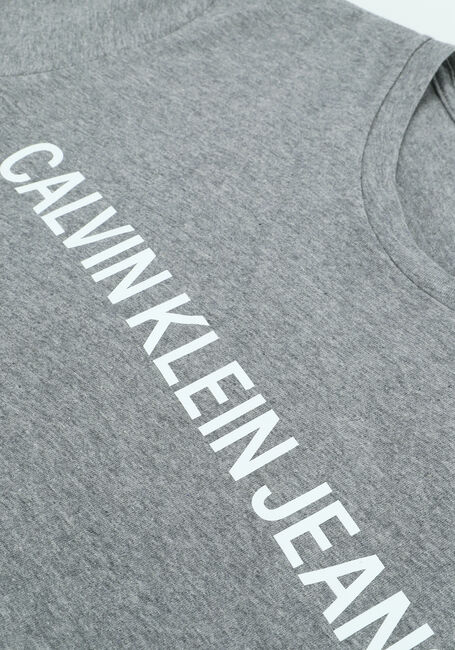 Grijze CALVIN KLEIN T-shirt INSTITUTIONAL L - large