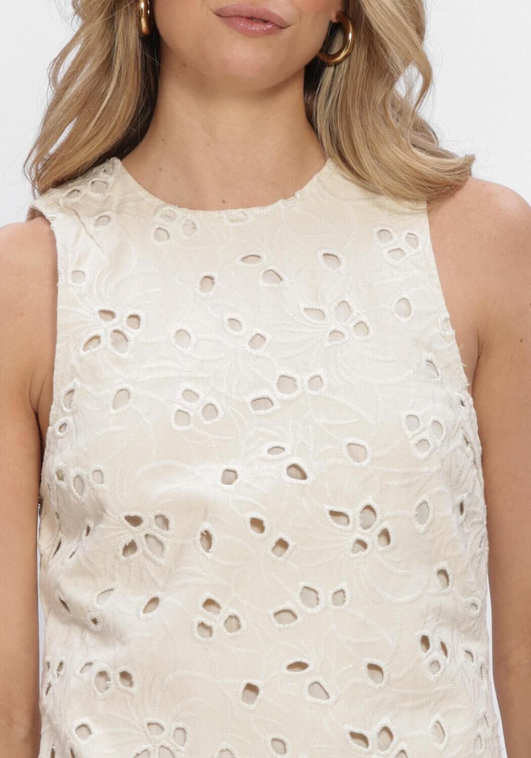 Beige EDITED Jurken NICKY DENIM DRESS - large