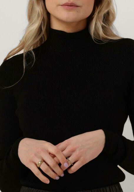Zwarte EST'SEVEN Longsleeves EST'TURTLE NECK LUREX NIKOLE - large