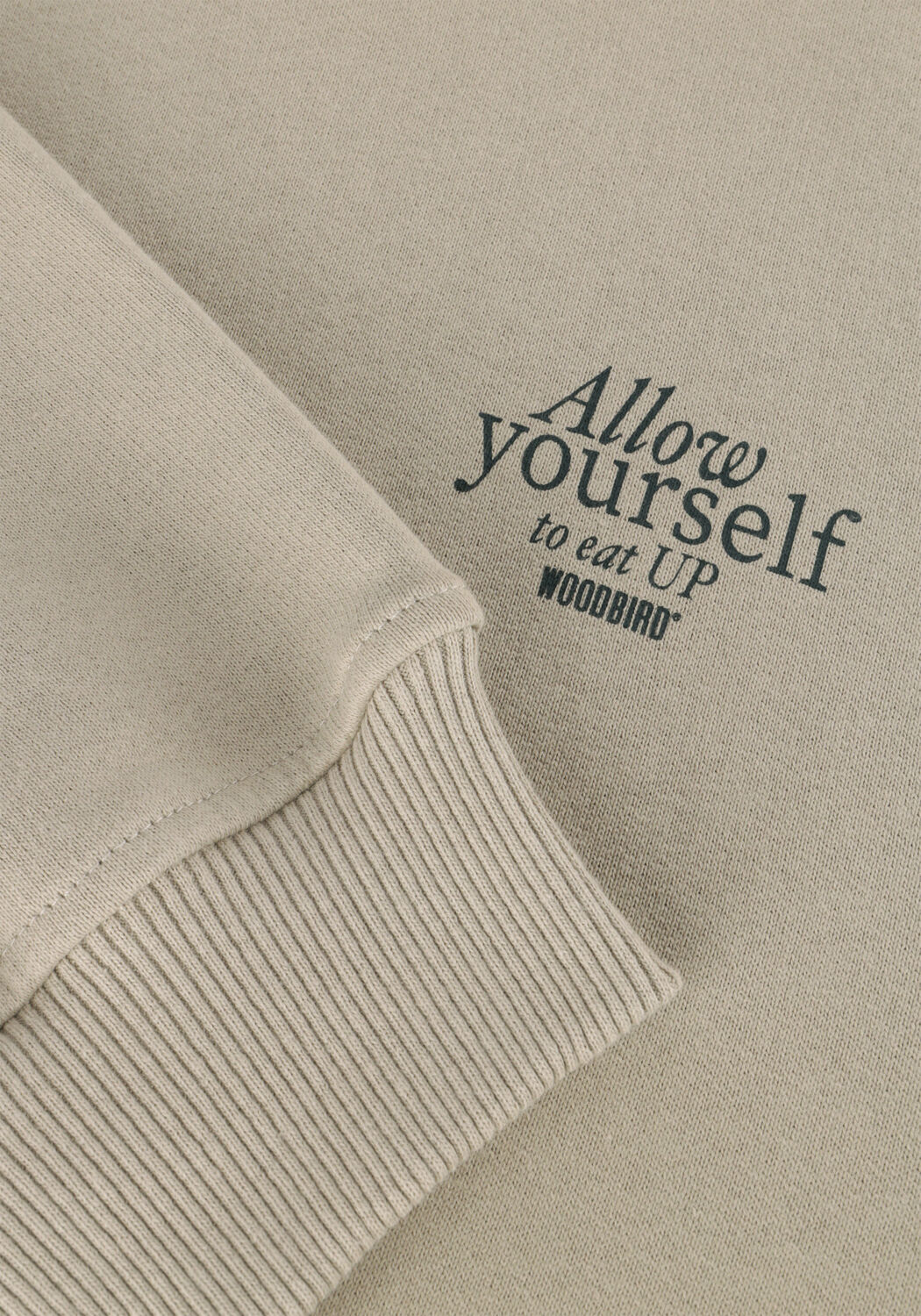 Beige WOODBIRD Sweater WBCOPE EAT CREW - large