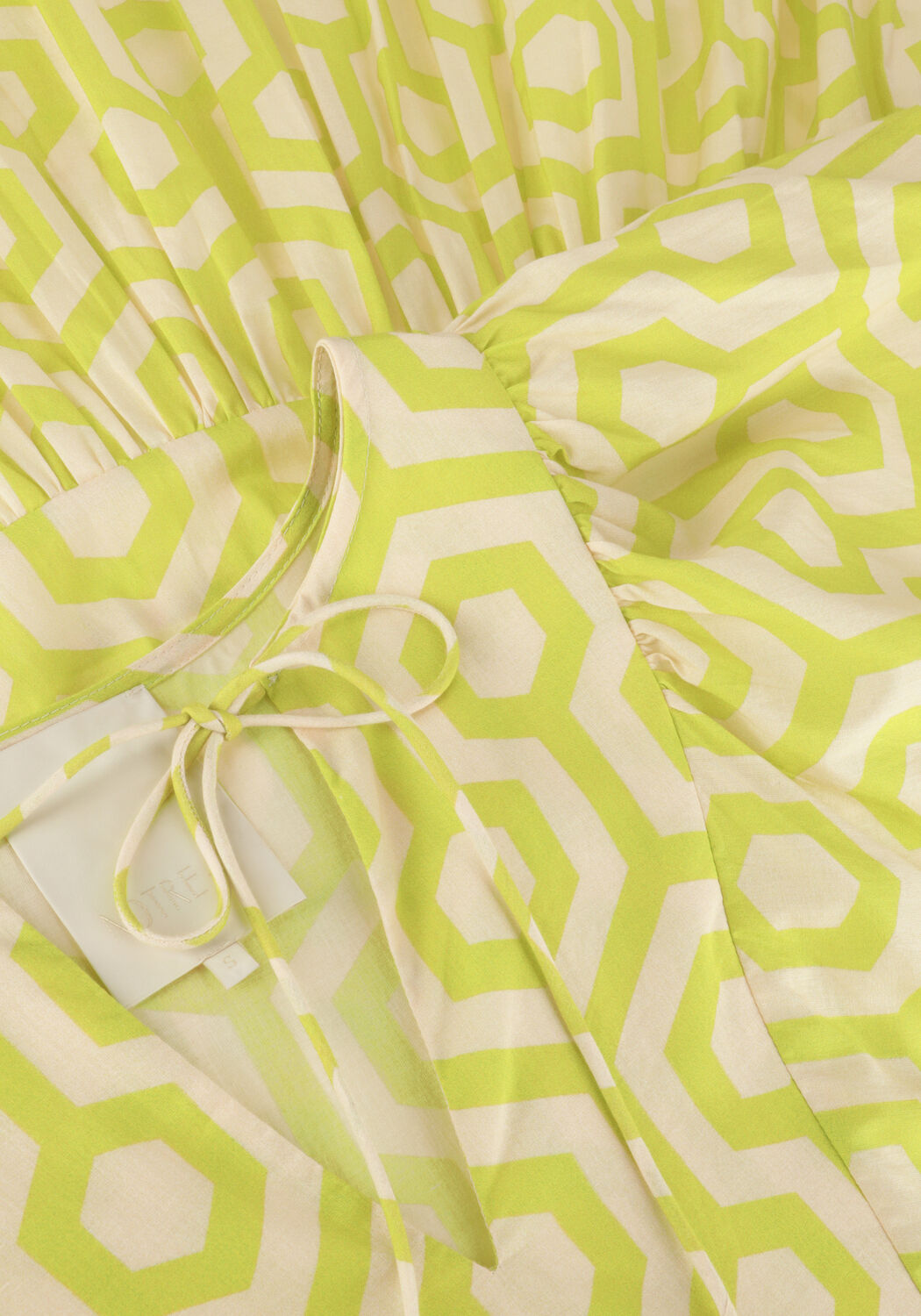 Groene NOTRE-V Maxi jurk NV-DENTE MIDI DRESS - large