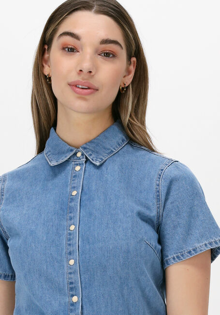 Lichtblauwe OBJECT Jumpsuit NORMA DENIM JUMPSUIT - large