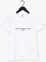 Witte TOMMY HILFIGER T-shirt HERITAGE HILFIGER C-NK REG TEE