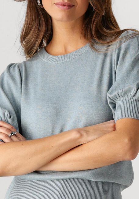 Blauwe MINUS Trui LIVA KNIT TEE - large