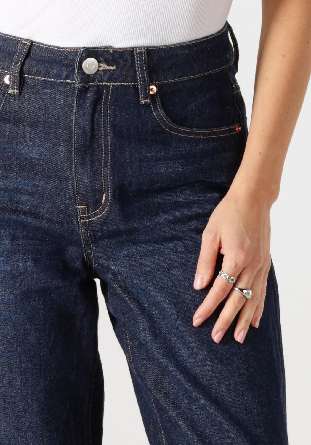 Y.A.S. Dames Jeans Yasmaria Hmw Jeans S. Donkerblauw