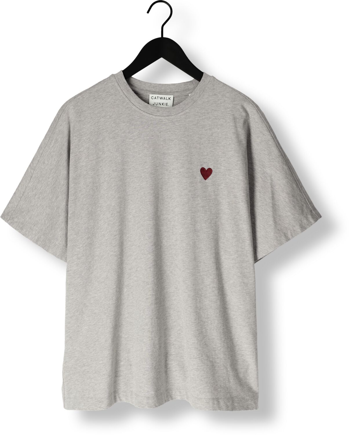 CATWALK JUNKIE Dames Tops & T-shirts Oversized Graphic Tshirt Grijs