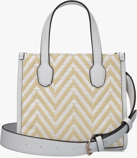 Witte GUESS Handtas SILVANA 2 COMPARTMENT MINI TOTE - large