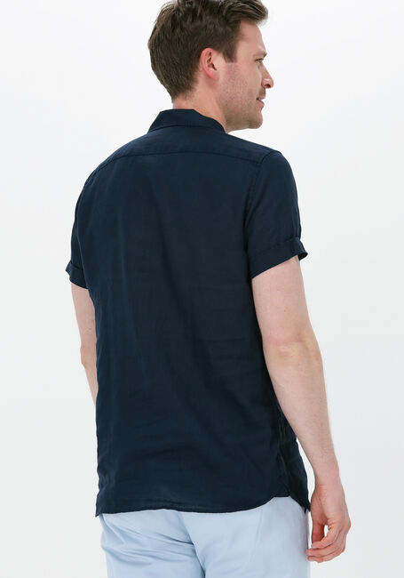 Blauwe DSTREZZED Casual overhemd RESORT SHIRT S/S LINEN - large
