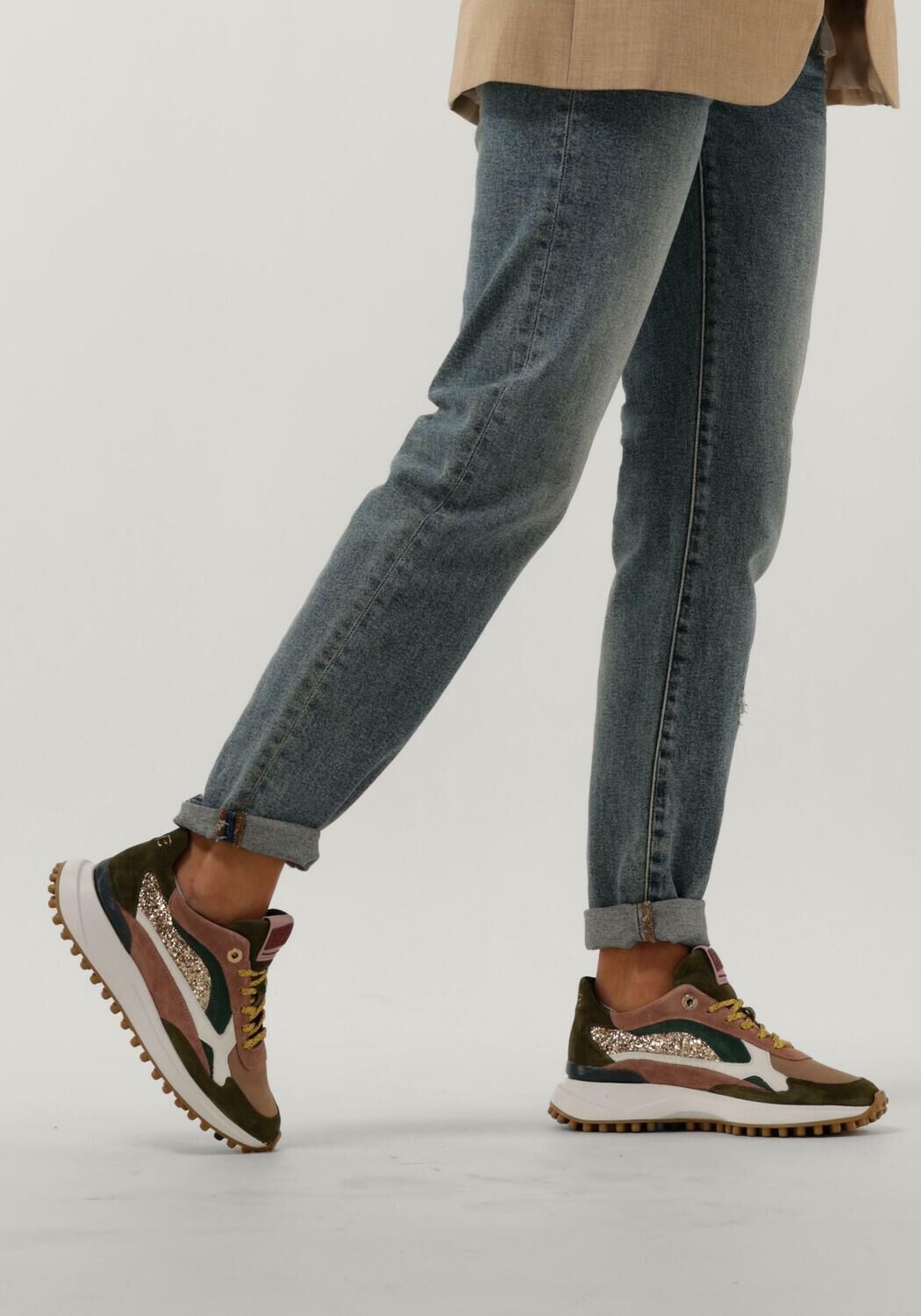 Groene FLORIS VAN BOMMEL Lage sneakers SFW-10079 - large