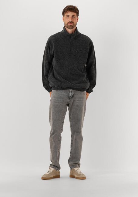 Grijze FORÉT Sweater ELM HALF ZIP SWEATSHIRT - large