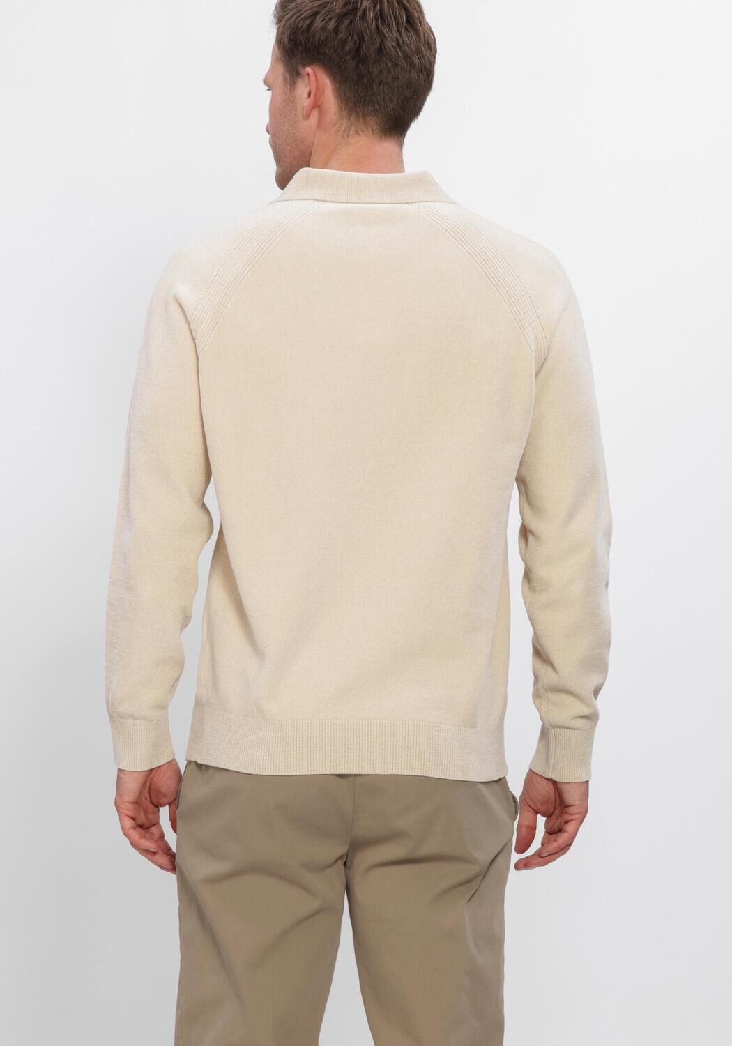Beige PROFUOMO Trui CHENILLE - large