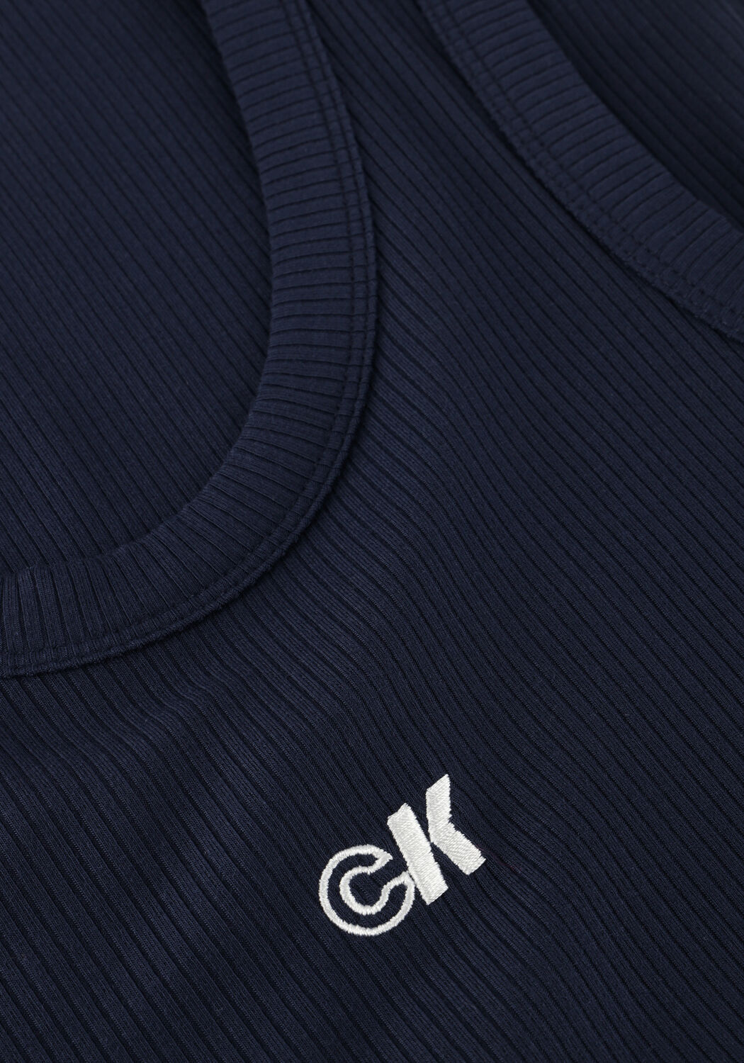 Donkerblauwe CALVIN KLEIN Top A-MODAL RIB TANK - large