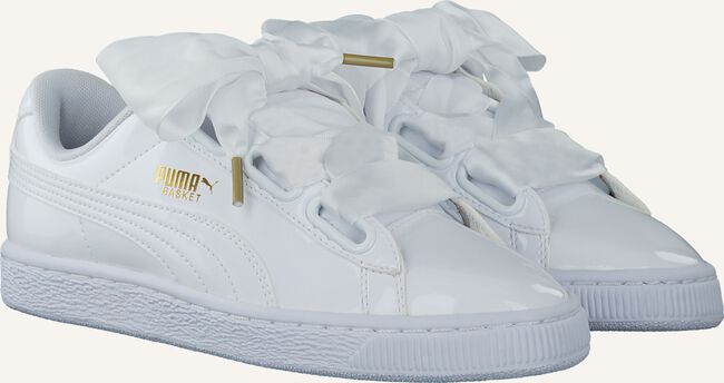 Witte PUMA Sneakers BASKET HEART PATENT Witte PUMA Sneakers BASKET HEART PATENT - large