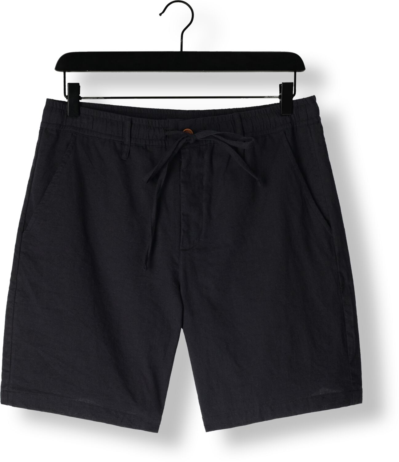 ANERKJENDT Heren Broeken Aklt James Cot linen Ela Shorts Zwart