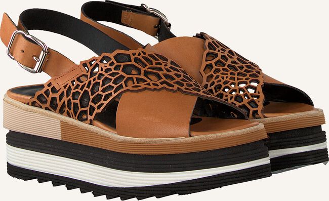 Cognac LAURA BELLARIVA Platte sandalen 3266BZ Cognac LAURA BELLARIVA Platte sandalen 3266BZ - large