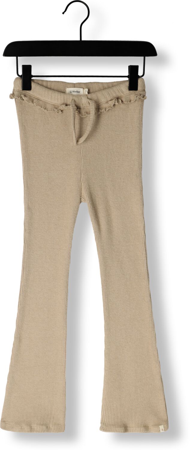 LIL' ATELIER Meisjes Broeken Nmfsophia Slim Bootcut Leggings Lil Zand