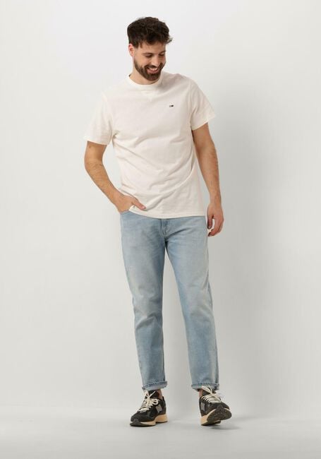 Witte TOMMY JEANS T-shirt TJM SLIM RIB DETAIL TEE - large