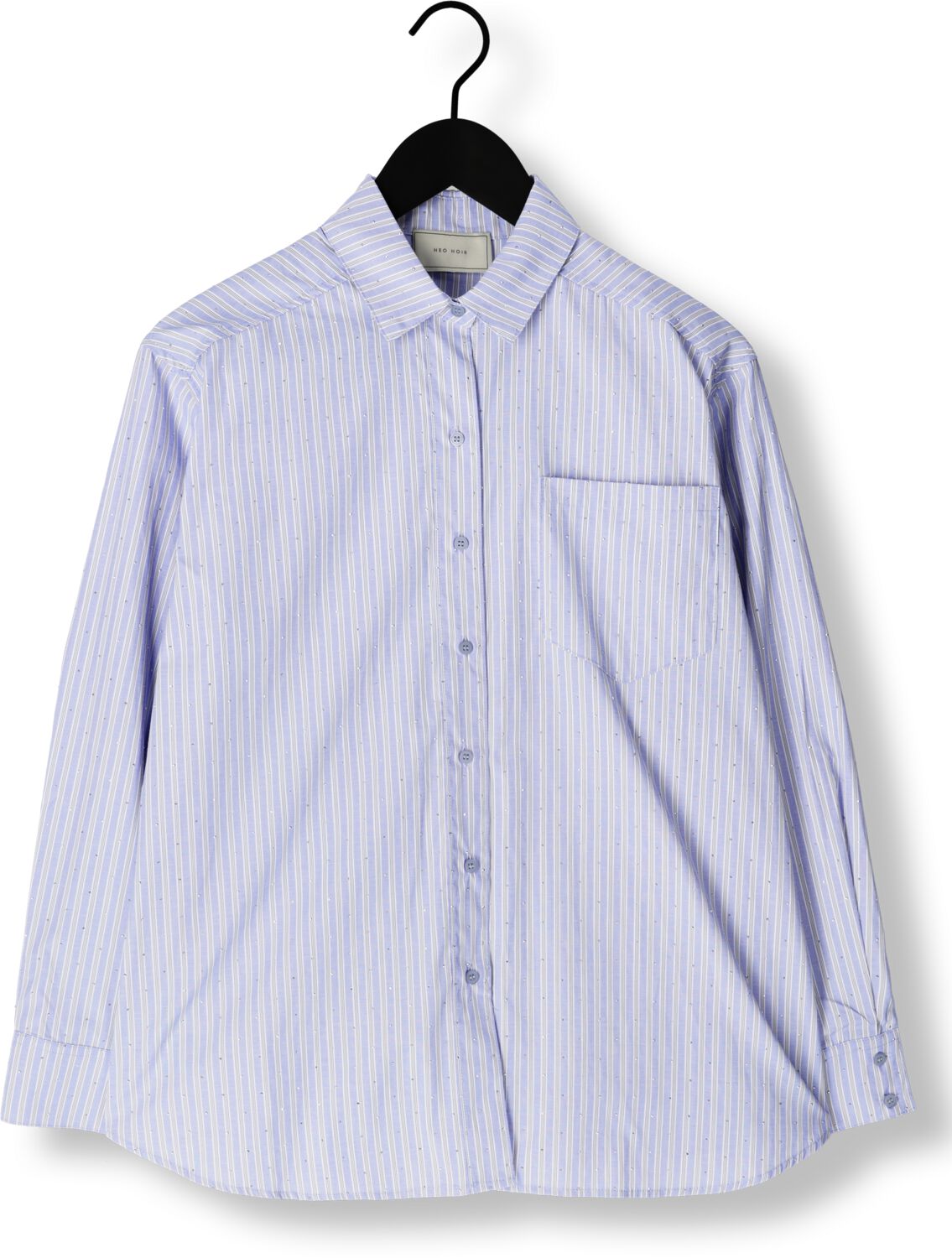 NEO NOIR Dames Blouses Dalma Stripe Stone Shirt Blauw