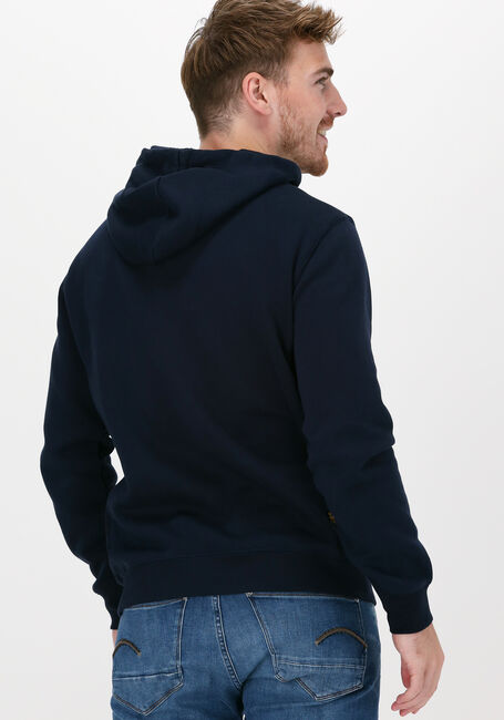 Donkerblauwe G-STAR RAW Sweater C235 - PACIOR SWEAT R HOODIE - large
