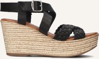 Zwarte RED-RAG Platte sandalen 79324 - medium