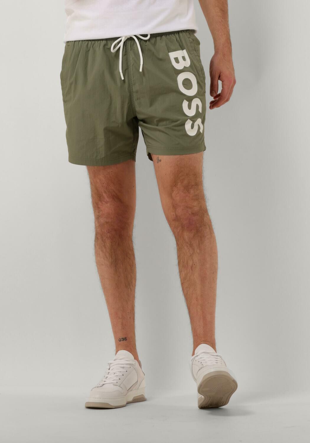 Hugo Boss Octopus Maxi Logo Heren Zwembroek Green Heren