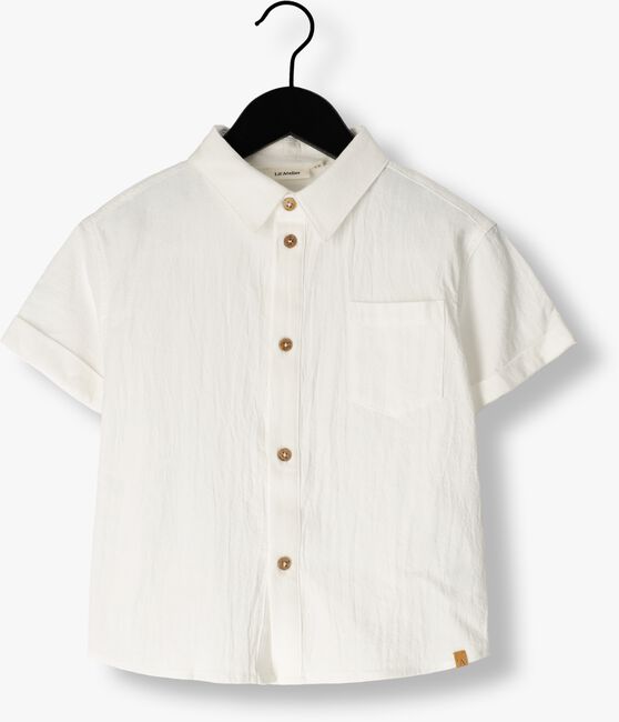 Witte LIL' ATELIER Casual overhemd NMMHADAM SS LOOSE SHIRT - large
