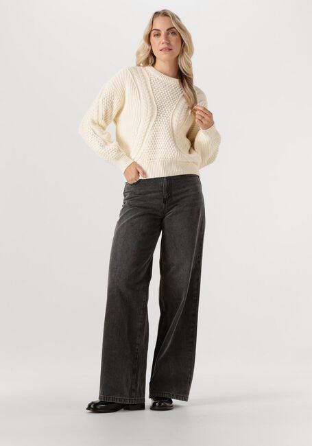 Antraciet ROUGE EDIT Wide jeans ROUMORA HW WF F/L RELAXED JEANS - large