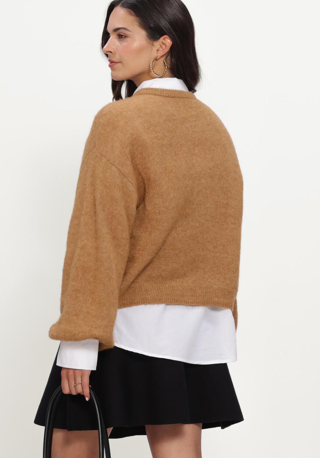 Camel MSCH COPENHAGEN Vest MSCHBONDIE HOPE CARDIGAN - large