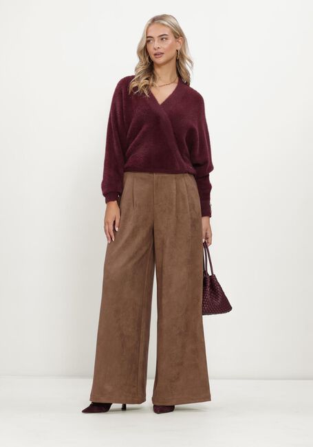 Bordeaux NUKUS Trui BEAU PULLOVER WRAP - large
