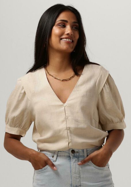 Zand OBJECT Blouses OBJAMMIE SY 2/4 TOP - large