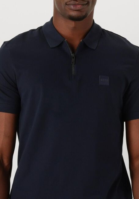 Zwarte BOSS ORANGE Polo PASSERZIP - large