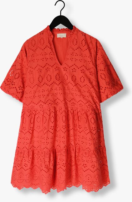 Koraal NOTRE-V Mini jurk NV-DONNA DRESS BRODERIE ANGLAISE DRESS - large