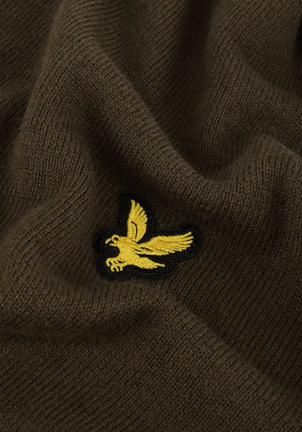Olijf LYLE & SCOTT Trui COTTON MERINO QUARTER ZIP JUMPER - large