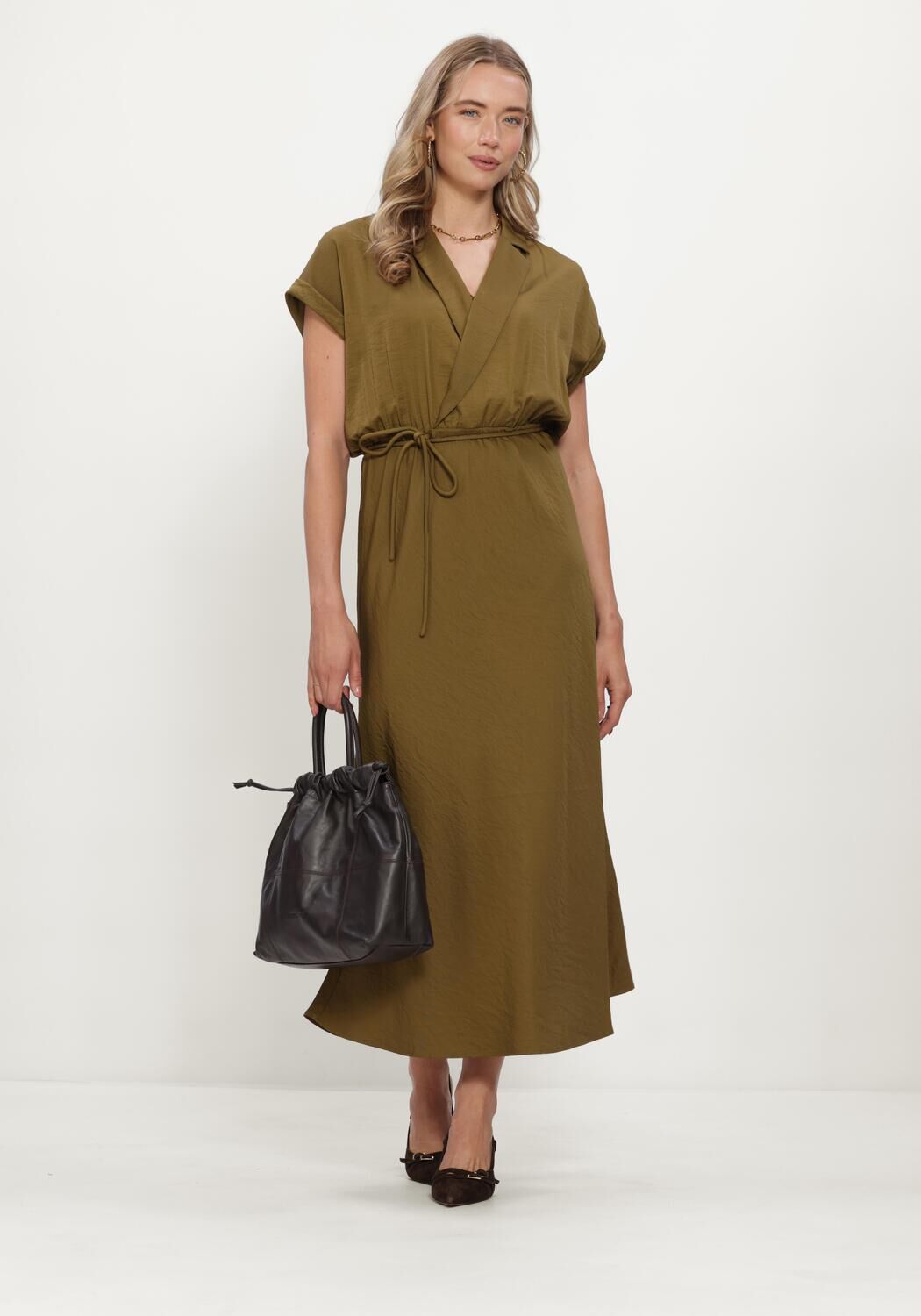 Olijf BEAUMONT Maxi jurk JORDYN DRESS - large