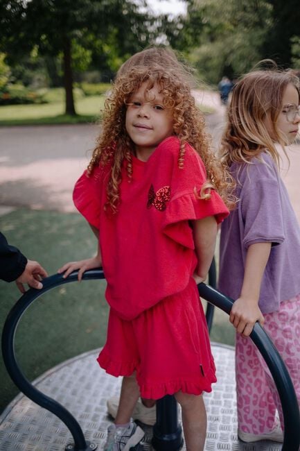 Rode DAILY BRAT Korte broek SALLY SHORTS - large