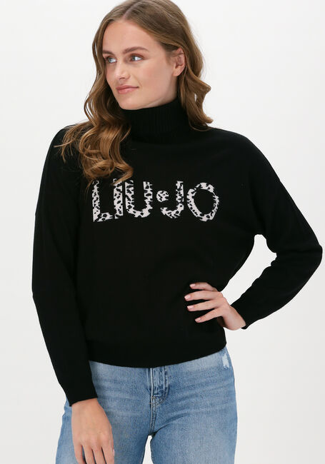 Zwarte LIU JO Sweater MAGLIA CHIUSA M/L DV LOGO - large