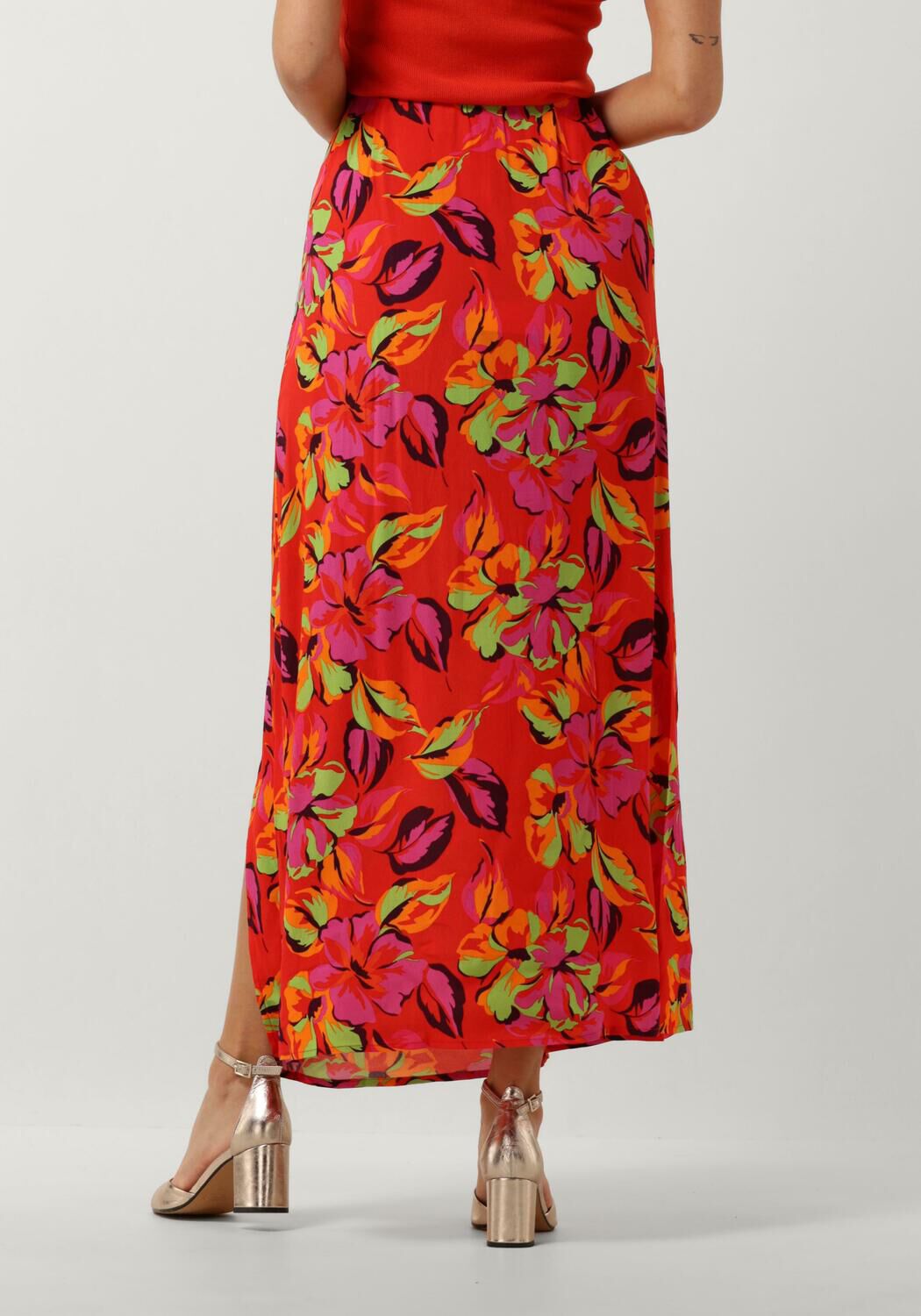 Y.A.S. Dames Rokken Yasvera Hw Ankle Skirt Oranje