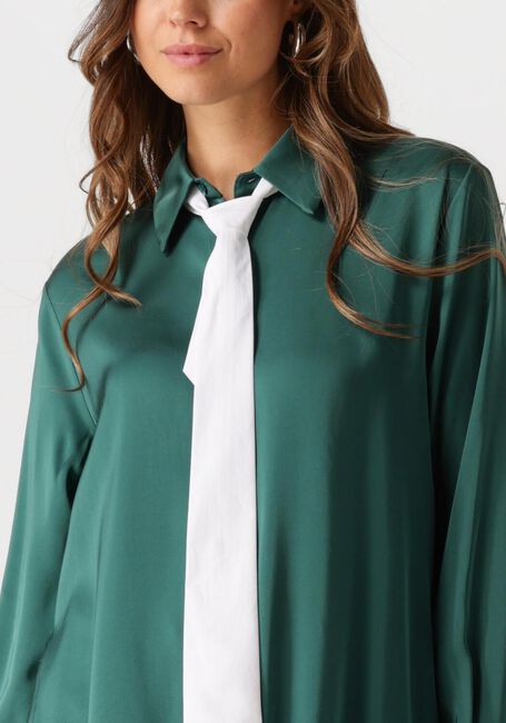 Groene VANILIA Blouses SATIN WRAP BLOUSE - large