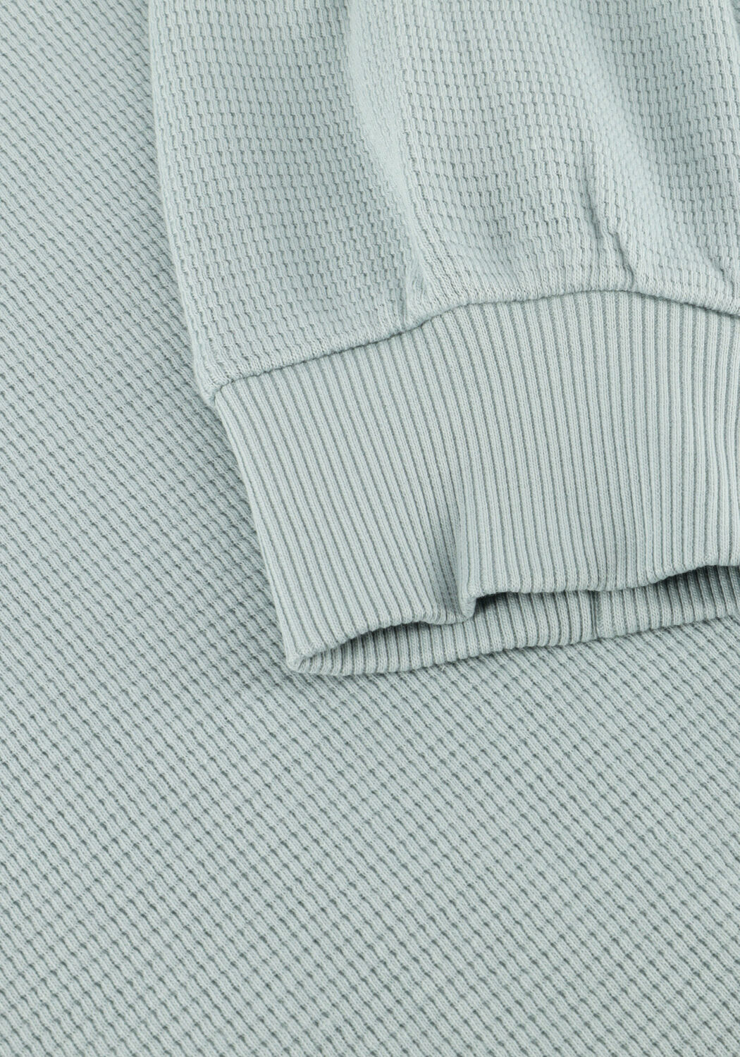 Mint CALVIN KLEIN Polo BADGE WAFFLE LS TEE - large