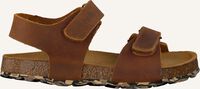 Cognac DEVELAB Platte sandalen 48181 - medium