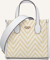 Witte GUESS Handtas SILVANA 2 COMPARTMENT MINI TOTE Witte GUESS Handtas SILVANA 2 COMPARTMENT MINI TOTE - medium