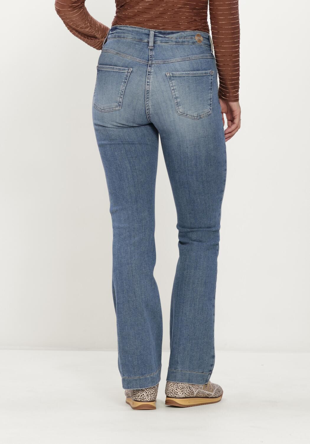 Blauwe MAC Wide jeans 0358L AUTHENTIC MEGA FLEX - large