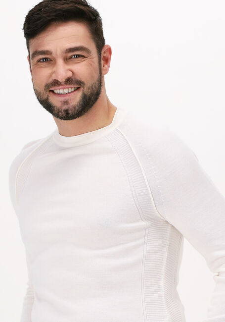 Witte CAST IRON Trui R-NECK TECH MERINO - large