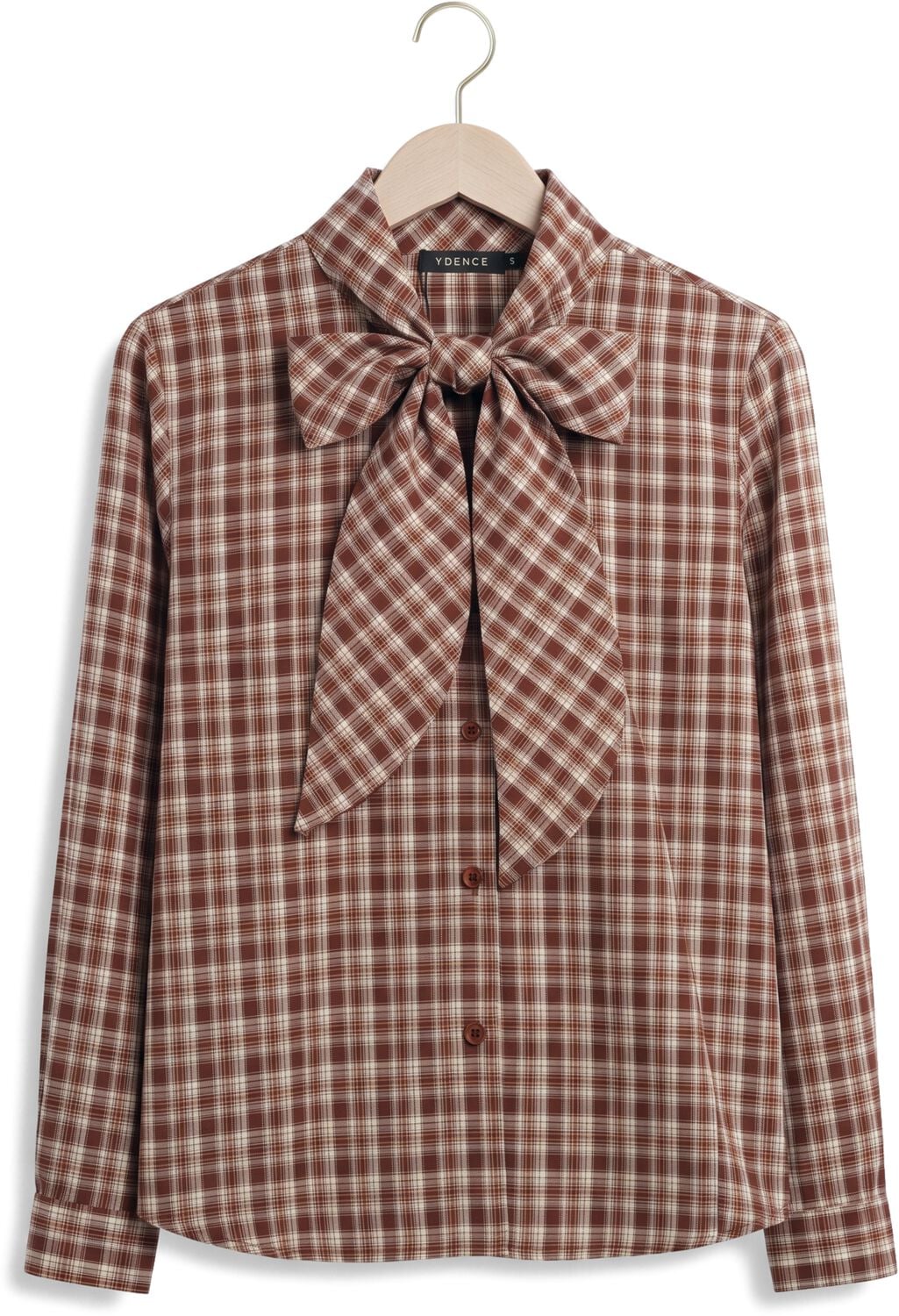 YDENCE Dames Blouses Blouse Charlize Bruin