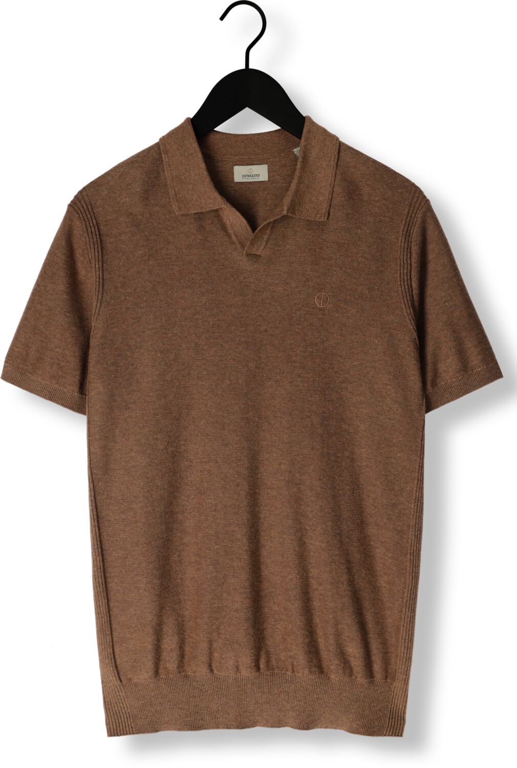 DSTREZZED Heren Polo's & T-shirts Ds_mercury Short Sleeve Polo Bruin