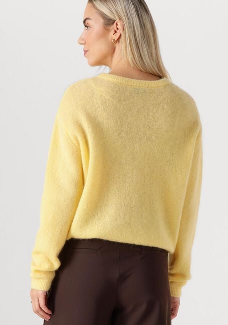 Gele STUDIO ANNELOES Trui BIBI MOHAIR CARDIGAN - large