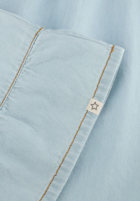 Lichtblauwe YOUR WISHES Mini jurk CHAMBRAY RUFFLE DRESS - large